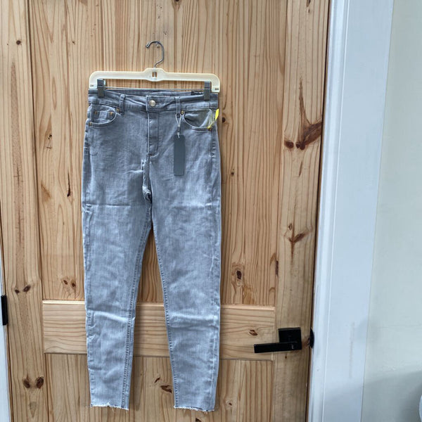 WOMENS TRACTR LT GREY WASHED MONA HIGH RISE JEANS 4 NWT