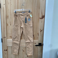 WOMENS TRACTR LT TAN MONA HIGH RISE JEANS 6 NWT