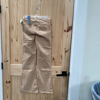 WOMENS TRACTR LT TAN HIGH RISE FLARE PANTS 0 NWT