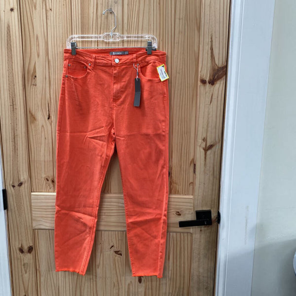 WOMENS TRACTR CORAL MONA HIGH RISE PANTS 12 NWT