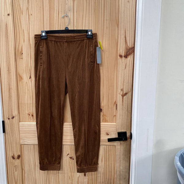 WOMENS TRACTR CHOCOLATE VELOUR PANTS 12 NWT
