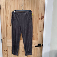 WOMENS TRACTR CHARCOAL GREY VELOUR PANTS 12 NWT