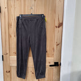 WOMENS TRACTR CHARCOAL GREY VELOUR PANTS 12 NWT
