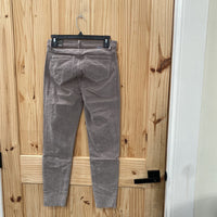 WOMENS TRACTR LT GREY MONA HIGH RISE CORDUOTY PANTS 2 NWT