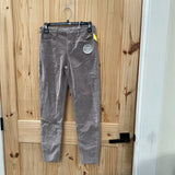 WOMENS TRACTR LT GREY MONA HIGH RISE CORDUORY PANTS 2 NWT