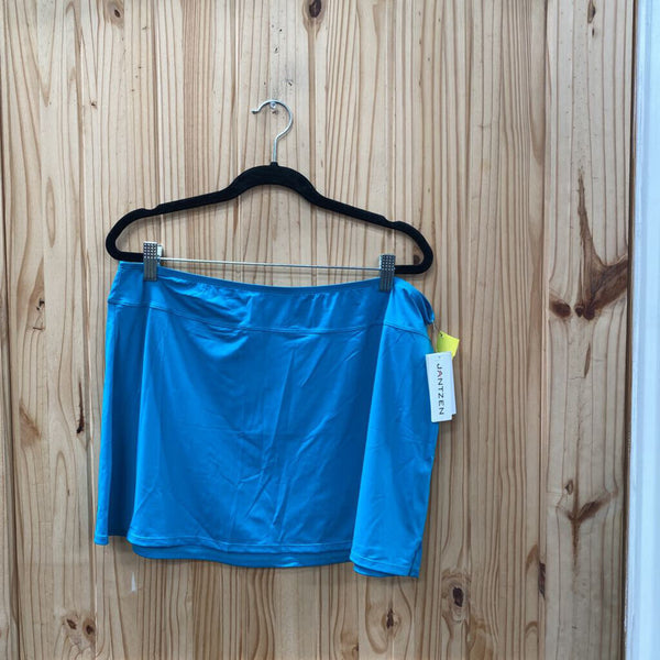 WOMENS JANTZEN IDEAL TEAL SKIRT 12 NWT