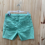WOMENS TRACTR GREEN HIGH RISE SHORTS 8 NWT