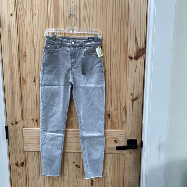 WOMENS TRACTR LT GREY WASHED MONA HIGH RISE JEANS 4 NWT