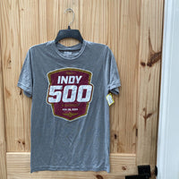 MENS INDY 500 GREY/MAROON T-SHIRT S NWT