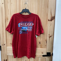 MENS NASCAR CHICAGO STREET RACE RED T-SHIRT L NWT