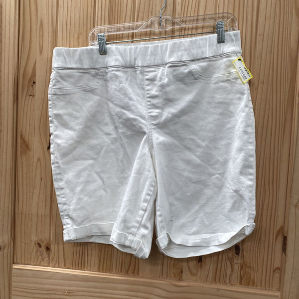 WOMENS NYDJ WHITE BERMUDA SHORTS 16