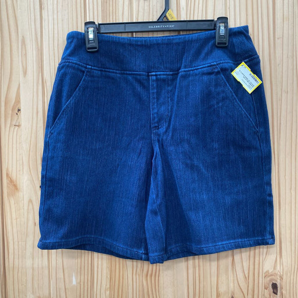 WOMENS BELLE KIM GRAVEL DK DENIM SHORTS 10