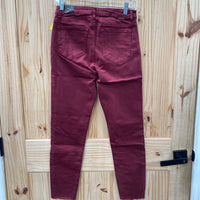 WOMENS TRACTR MAROON MONA HIGH RISE PANTS 4 NWT