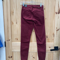 WOMENS TRACTR MAROON MONA HIGH RISE PANTS 0 NWT