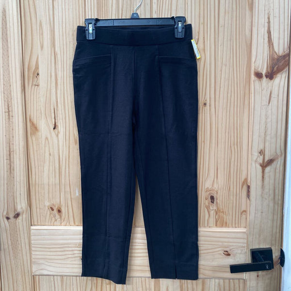 WOMENS WYNNE LAYERS BLK CASUAL CAPRIS XS NWT