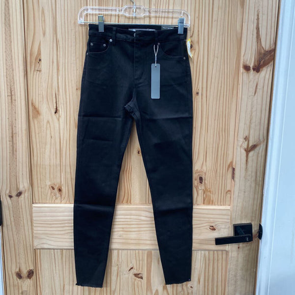 WOMENS TRACTR BLK MONA HIGH RISE PANTS 00 NWT