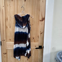 WOMENS COIN 1904SL CARDIGAN W/HOOD BROWN/WHITE/BLUE S