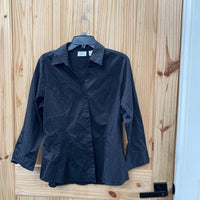 WOMENS RIDER LS BLK CASUAL TOP L