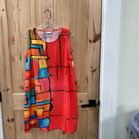 WOMENS SL DRESS MULTI COLOR XXL