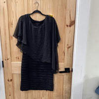 WOMENS SCARLETT CASUAL BLK DRESS 12