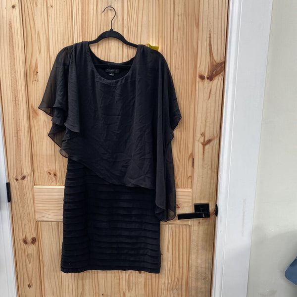 WOMENS SCARLETT CASUAL BLK DRESS 12