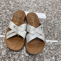 WOMENS BLOWFISH SANDALS SILVER 7.5