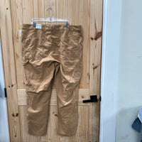 MENS ALPINE DESIGN DK TAN UTILITY PANTS 42X32 NWT