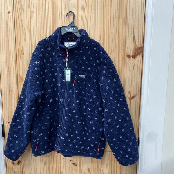 MENS ALPINE DESIGN FLEECE SHERPA NAVY BLUE XL NWT