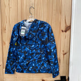 BOYS UNDER ARMOUR BLUE/WHITE/BLK CAMO HOODIE YL 12 NWT