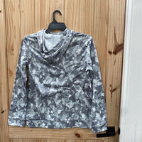 BOYS UNDER ARMOUR LT GREY/WHITE CAMO HOODIE YXL 14 NWT
