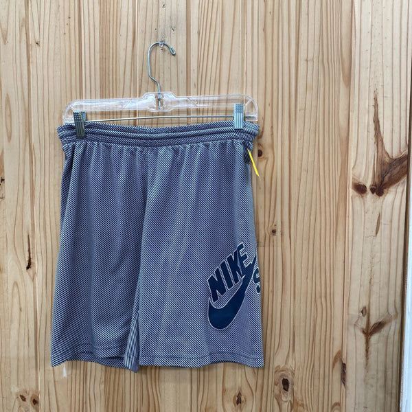 BOYS NIKE SHORTS NAVY BLUE/WHITE M 10/12
