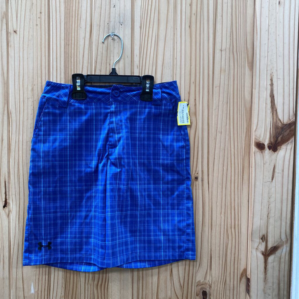 BOYS UNDER ARMOUR SHORTS ROYAL BLUE YMD 10
