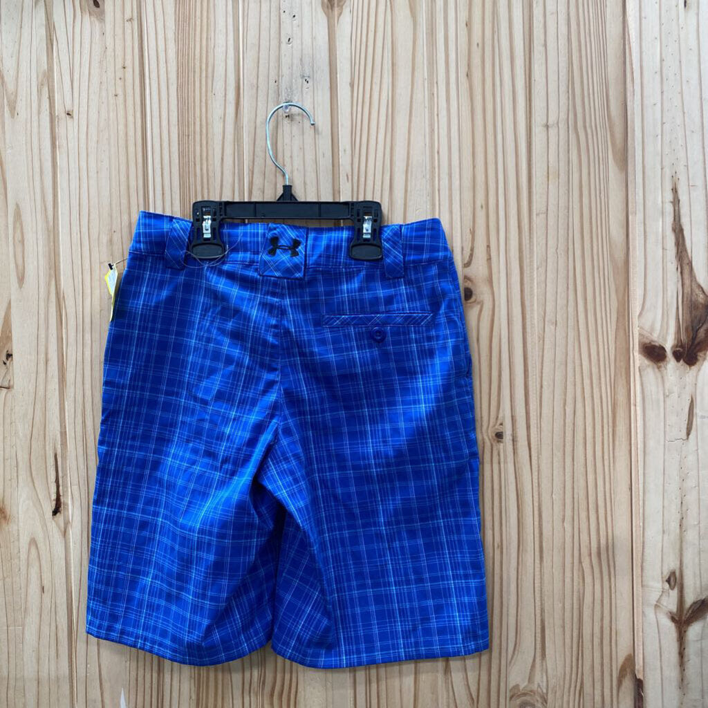 BOYS UNDER ARMOUR SHORTS ROYAL BLUE YMD 10