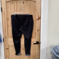 WOMENS EST. 1946 BLK/LEOPARD JEANS 20W