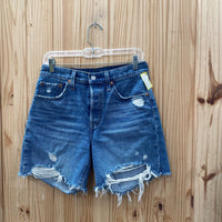 WOMENS LEVIS DENIM JEAN SHORTS 28