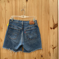 WOMENS LEVIS DENIM JEAN SHORTS 28