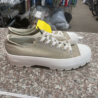 WOMENS SINCERELY JULES OLIVE SHOES 8.5