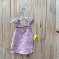 GIRLS NICOLE MILLER MAUVE FLORAL DRESS 3/6M
