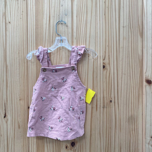 GIRLS NICOLE MILLER MAUVE FLORAL DRESS 3/6M