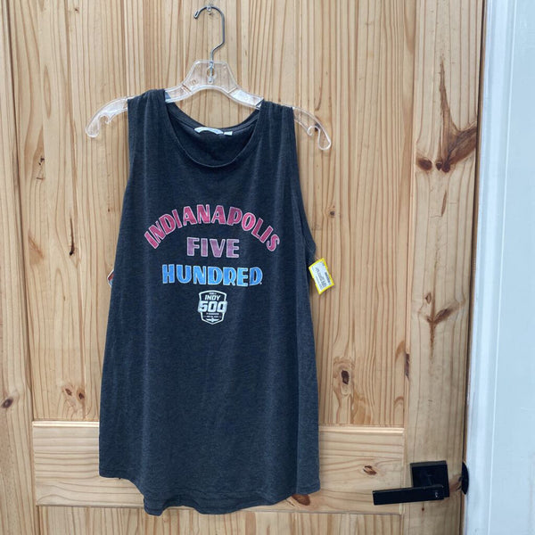WOMENS INDIANAPOLIS FIVE HUNDRED CHARCOAL GREY TANK XL NWT