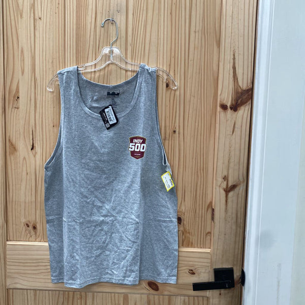 MENS INDY 500 GREY TANK M NWT