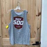 MENS INDY 500 GREY TANK M NWT
