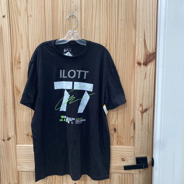 MENS ILOTT JUNCOS HOLLINGER BLK/WHITE/LIME GREEN T-SHIRT XL NWT