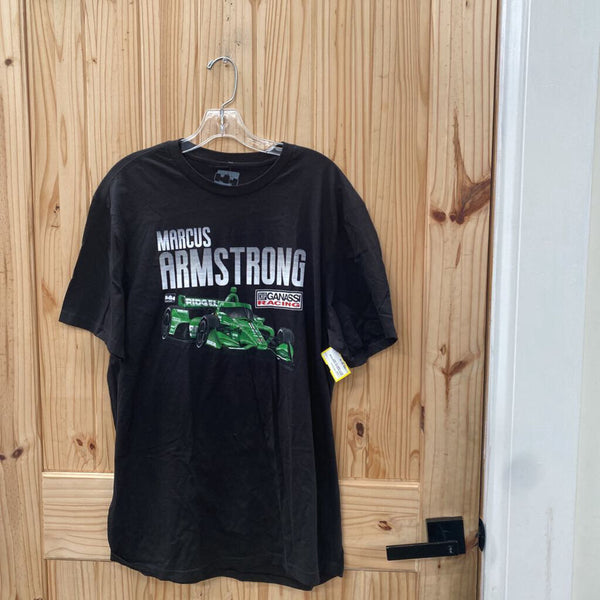 MENS MARCUS ARMSTRONG BLK T-SHIRT XL NWT