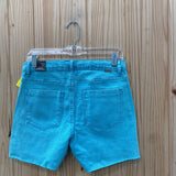 WOMENS TRACTR SKY BLUE HIGH RISE SHORTS 6 NWT