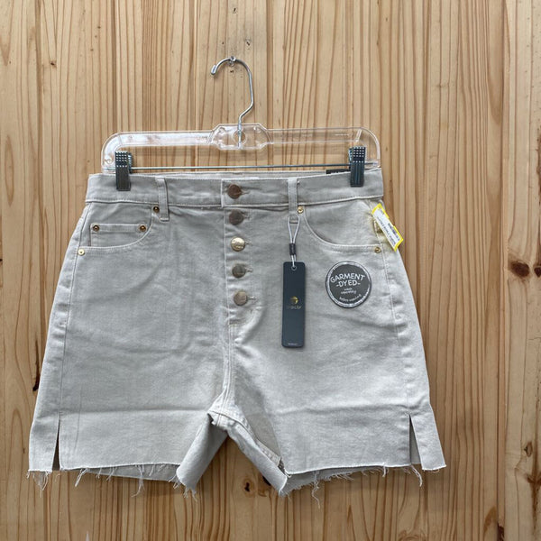 WOMENS TRACTR HIGH RISE SHORTS LT BEIGE 6 NWT