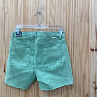 WOMENS TRACTR GREEN HIGH RISE SHORTS 6 NWT