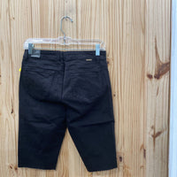 WOMENS TRACTR BLK MID RISE BERMUDA DIST. SHORTS 6 NWT