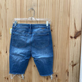 WOMENS TRACTR LT DENIM DIST. BERMUDA SHORTS 6 NWT