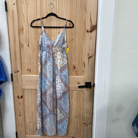 WOMENS LIBERTY LOVE SL DRESS WHITE FLORAL M